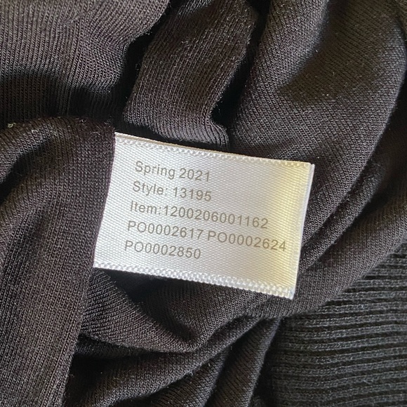 Marine Layer Lexi Rib Long Sleeve Midi Dress in Black - Picture 13 of 15